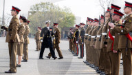 HRH The Prince of Denmark presents the first set of Colours to 4th Battalion The Princess of Wales’s Royal Regiment at Royal Artillery Barracks, Woolwich, London, UK. 