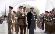 HRH The Prince of Denmark presents the first set of Colours to 4th Battalion The Princess of Wales’s Royal Regiment at Royal Artillery Barracks, Woolwich, London, UK. 