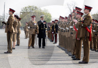 HRH The Prince of Denmark presents the first set of Colours to 4th Battalion The Princess of Wales’s Royal Regiment at Royal Artillery Barracks, Woolwich, London, UK. 