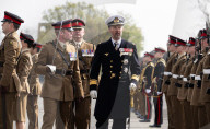 HRH The Prince of Denmark presents the first set of Colours to 4th Battalion The Princess of Wales’s Royal Regiment at Royal Artillery Barracks, Woolwich, London, UK. 