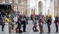 HRH The Prince of Denmark presents the first set of Colours to 4th Battalion The Princess of Wales’s Royal Regiment at Royal Artillery Barracks, Woolwich, London, UK. 