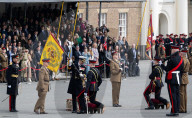 HRH The Prince of Denmark presents the first set of Colours to 4th Battalion The Princess of Wales’s Royal Regiment at Royal Artillery Barracks, Woolwich, London, UK. 