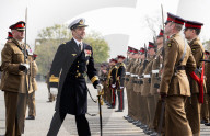 HRH The Prince of Denmark presents the first set of Colours to 4th Battalion The Princess of Wales’s Royal Regiment at Royal Artillery Barracks, Woolwich, London, UK. 