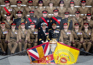 HRH The Prince of Denmark presents the first set of Colours to 4th Battalion The Princess of Wales’s Royal Regiment at Royal Artillery Barracks, Woolwich, London, UK. 