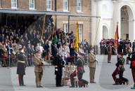 HRH The Prince of Denmark presents the first set of Colours to 4th Battalion The Princess of Wales’s Royal Regiment at Royal Artillery Barracks, Woolwich, London, UK. 