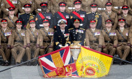HRH The Prince of Denmark presents the first set of Colours to 4th Battalion The Princess of Wales’s Royal Regiment at Royal Artillery Barracks, Woolwich, London, UK. 