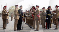 HRH The Prince of Denmark presents the first set of Colours to 4th Battalion The Princess of Wales’s Royal Regiment at Royal Artillery Barracks, Woolwich, London, UK. 