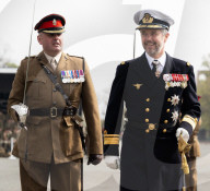 HRH The Prince of Denmark presents the first set of Colours to 4th Battalion The Princess of Wales’s Royal Regiment at Royal Artillery Barracks, Woolwich, London, UK. 