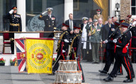 HRH The Prince of Denmark presents the first set of Colours to 4th Battalion The Princess of Wales’s Royal Regiment at Royal Artillery Barracks, Woolwich, London, UK. 