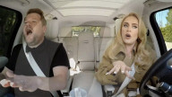 Adele treats US chat show host James Corden to an emotional Carpool Karaoke.            
