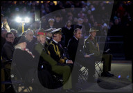Prince of Wales attends Anzac Day Dawn Service, London, UK.