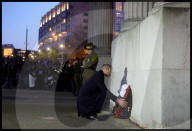 Prince of Wales attends Anzac Day Dawn Service, London, UK.