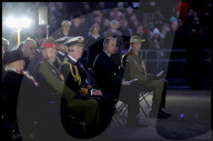Prince of Wales attends Anzac Day Dawn Service, London, UK.