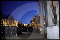 Prince of Wales attends Anzac Day Dawn Service, London, UK.