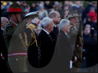 Prince of Wales attends Anzac Day Dawn Service, London, United Kingdom.