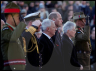 Prince of Wales attends Anzac Day Dawn Service, London, United Kingdom.