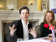Eurovision Song Contest briefing and book launch of Wild Dances with author William Lee Adams at the Royal Overseas League, London, UK.