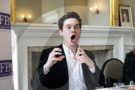 Eurovision Song Contest briefing and book launch of Wild Dances with author William Lee Adams at the Royal Overseas League, London, UK.