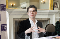 Eurovision Song Contest briefing and book launch of Wild Dances with author William Lee Adams at the Royal Overseas League, London, UK.