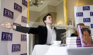 Eurovision Song Contest briefing and book launch of Wild Dances with author William Lee Adams at the Royal Overseas League, London, UK.
