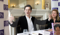Eurovision Song Contest briefing and book launch of Wild Dances with author William Lee Adams at the Royal Overseas League, London, UK.