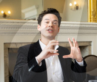 Eurovision Song Contest briefing and book launch of Wild Dances with author William Lee Adams at the Royal Overseas League, London, UK.