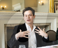 Eurovision Song Contest briefing and book launch of Wild Dances with author William Lee Adams at the Royal Overseas League, London, UK.