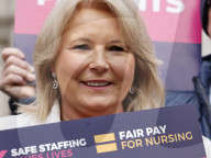 Nurses strike challenge at the High Court, London, UK