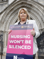 Nurses strike challenge at the High Court, London, UK