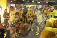 FUSSBALL - Die Young Boys feiern den Meistertitel im Wankdorf