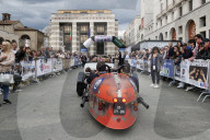 FEATURE -  Letzter Tag der 25. Ausgabe der 500 Miglia Touring mit Ankunft in Piazza Vittoria in Brescia