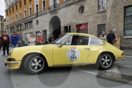 FEATURE -  Letzter Tag der 25. Ausgabe der 500 Miglia Touring mit Ankunft in Piazza Vittoria in Brescia