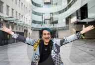 Tim Arnold outside the BBC, New Broadcasting House, London.