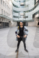 Tim Arnold outside the BBC, New Broadcasting House, London.