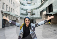 Tim Arnold outside the BBC, New Broadcasting House, London.