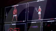 Tennis ace Emma Raducanu gives a tennis lesson as a hologram from 4,000 miles away.                       