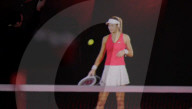 Tennis ace Emma Raducanu gives a tennis lesson as a hologram from 4,000 miles away.                       
