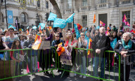 NEU Teachers strike day and rally attended by thousands of teachers and students. 