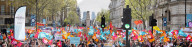 NEU Teachers strike day and rally attended by thousands of teachers and students. 