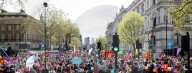 NEU Teachers strike day and rally attended by thousands of teachers and students. 