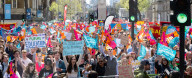 NEU Teachers strike day and rally attended by thousands of teachers and students. 