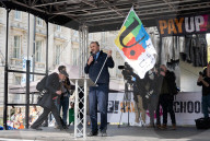 NEU Teachers strike day and rally attended by thousands of teachers and students. 