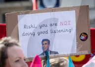 NEU Teachers strike day and rally attended by thousands of teachers and students. 