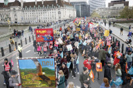 Teacher's march and rally in London, UK.