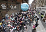 Teacher's march and rally in London, UK.