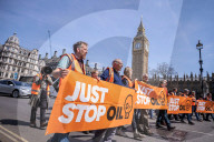 Just Stop Oil demo Parliament Square, London, UK.