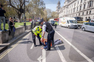 Just Stop Oil demo Parliament Square, London, UK.