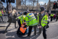 Just Stop Oil demo Parliament Square, London, UK.