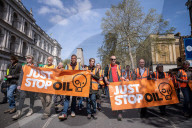 Just Stop Oil demo Parliament Square, London, UK.
