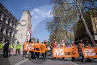 Just Stop Oil demo Parliament Square, London, UK.